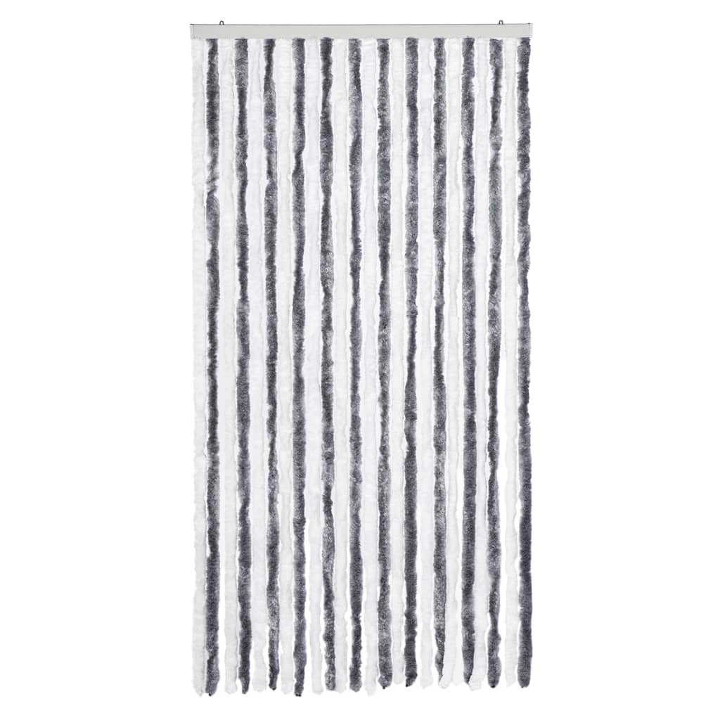 Tenda Antimosche Grigia e Bianca 100x230 cm in Ciniglia | homemem39