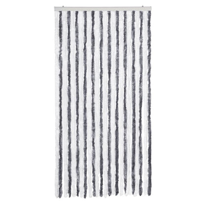 Tenda Antimosche Grigia e Bianca 100x230 cm in Ciniglia | homemem39