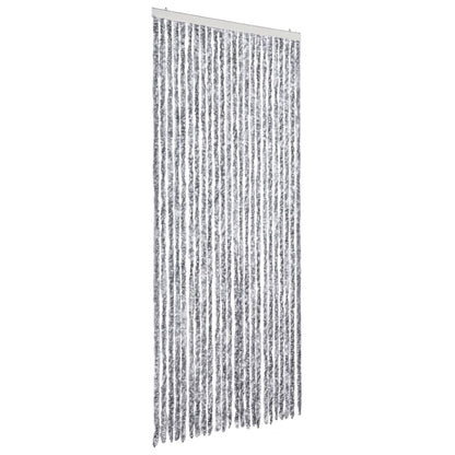 Tenda Antimosche Grigio e Bianca 100x230 cm in Ciniglia | homemem39