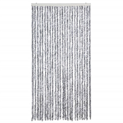 Tenda Antimosche Grigio e Bianca 100x230 cm in Ciniglia | homemem39