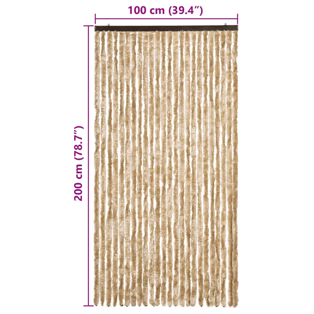 Tenda Antimosche Beige 100x200 cm in Ciniglia | homemem39