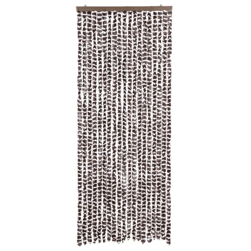 Tenda Antimosche Marrone e Bianca 56x200 cm in Ciniglia | homemem39