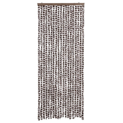Tenda Antimosche Marrone e Bianca 56x200 cm in Ciniglia | homemem39