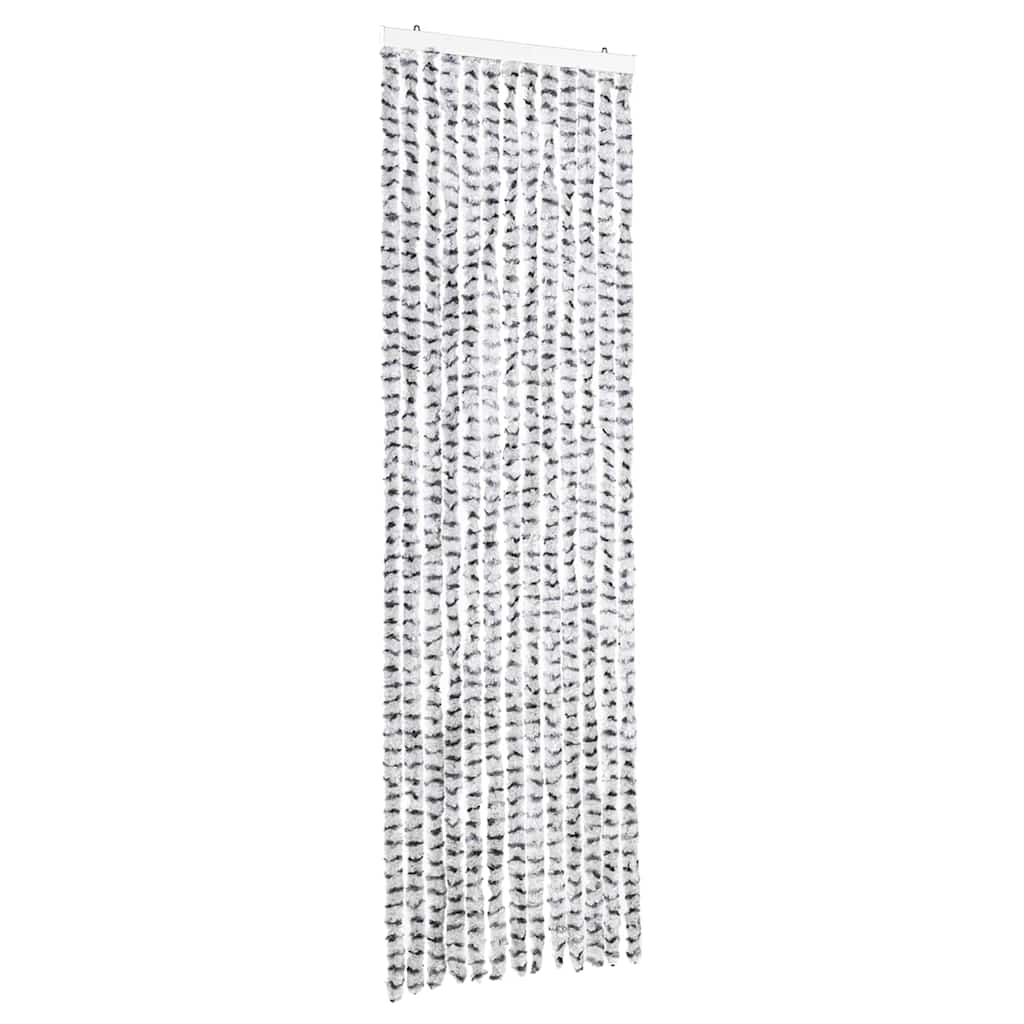 Tenda Antimosche Grigio Chiaro e Grigio Scuro 56x200cm Ciniglia | homemem39