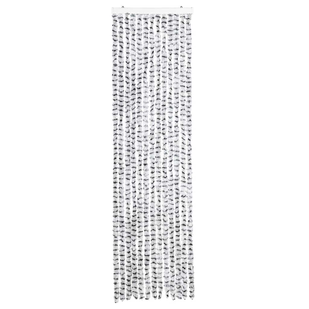Tenda Antimosche Grigio Chiaro e Grigio Scuro 56x200cm Ciniglia | homemem39