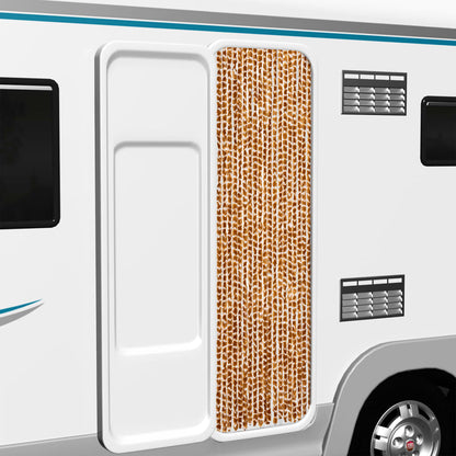 Tenda Antimosche Ocra e Bianca 56x200 cm in Ciniglia - homemem39