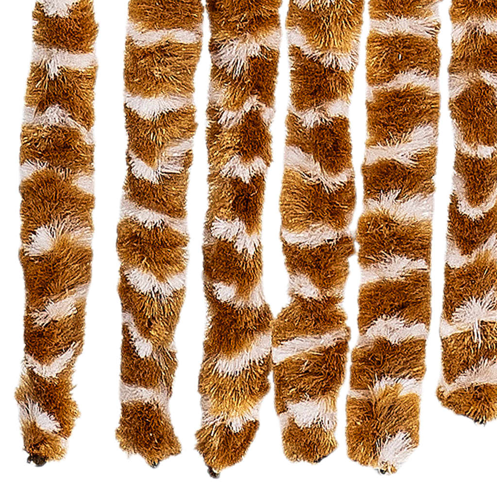 Tenda Antimosche Ocra e Bianca 100x200 cm in Ciniglia