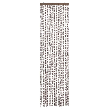 Tenda Antimosche Tortora e Bianca 56x200 cm in Ciniglia