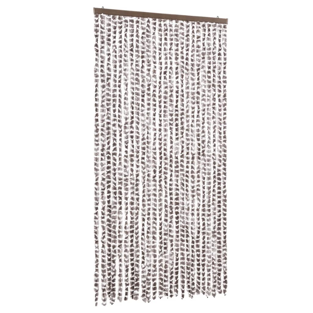 Tenda Antimosche Tortora e Bianca 100x230 cm in Ciniglia | homemem39