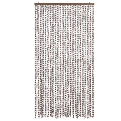 Tenda Antimosche Tortora e Bianca 100x230 cm in Ciniglia | homemem39
