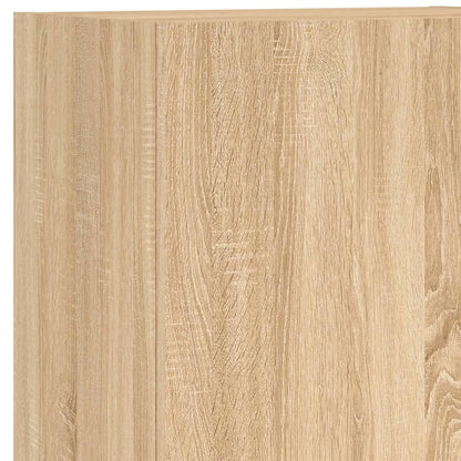 Mobili TV a Muro 4pz Rovere Sonoma in Legno Multistrato