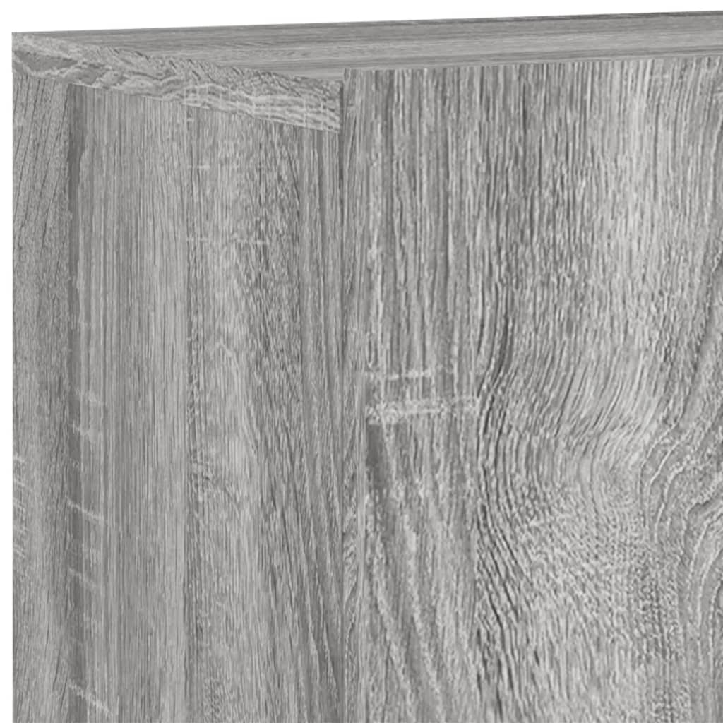Mobili TV a Muro 4pz Grigio Sonoma in Legno Multistrato