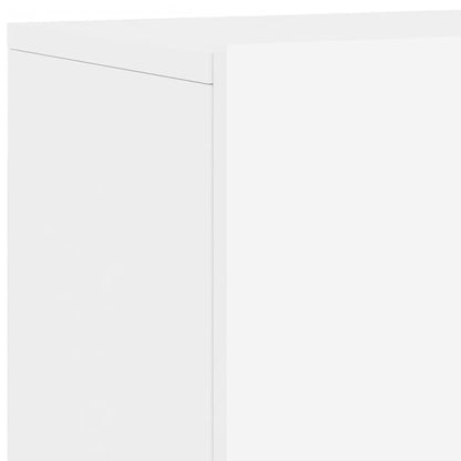 Mobili TV a Muro 5pz Bianchi in Legno Multistrato