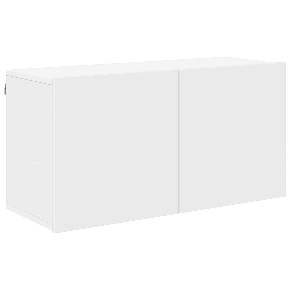 Mobili TV a Muro 5pz Bianchi in Legno Multistrato