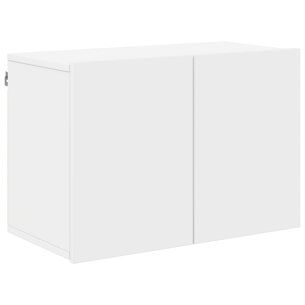 Mobili TV a Muro 5pz Bianchi in Legno Multistrato