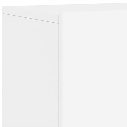 Mobili TV a Muro 6pz Bianchi in Legno Multistrato