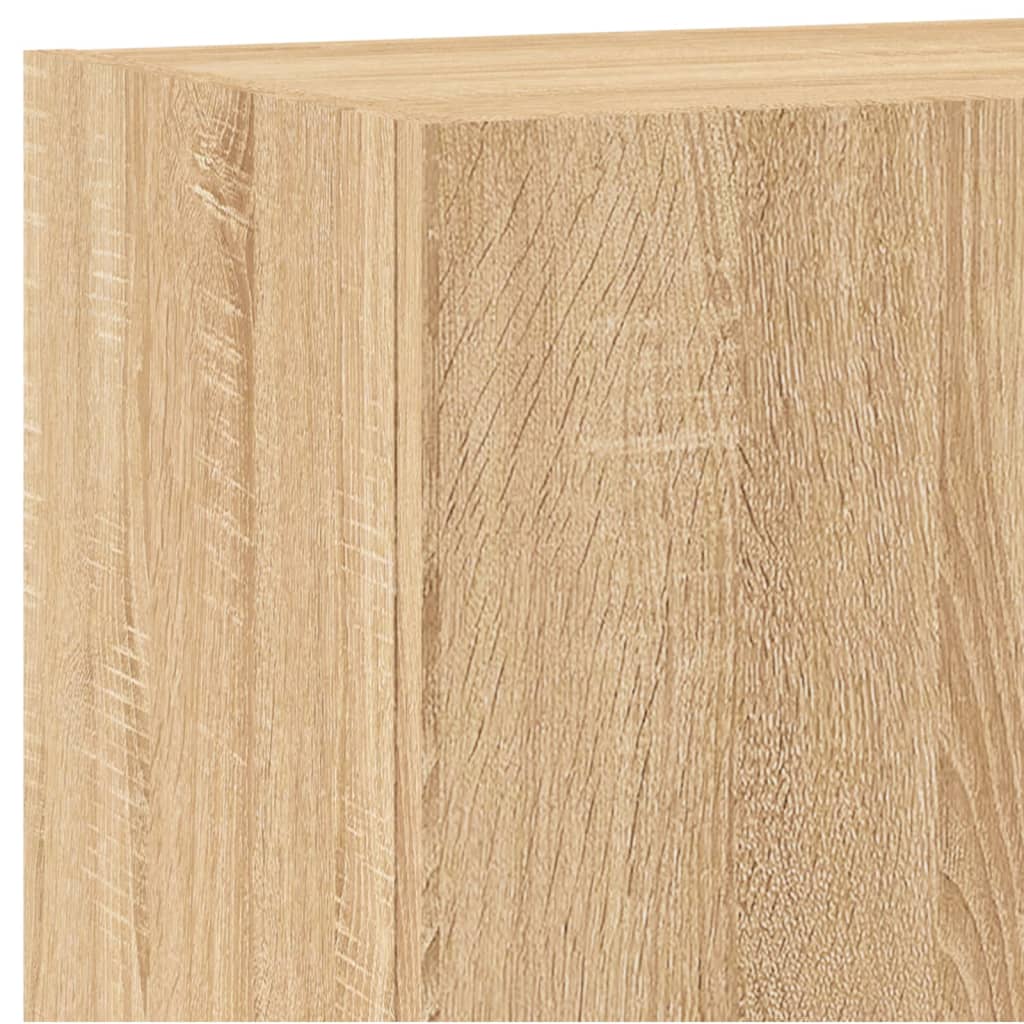 Mobili TV a Muro 5pz Rovere Sonoma in Legno Multistrato | homemem39
