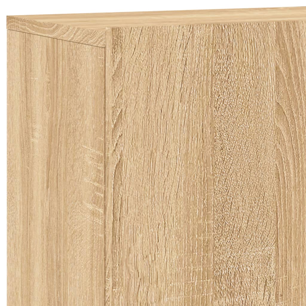 Mobili TV a Muro 5pz Rovere Sonoma in Legno Multistrato | homemem39