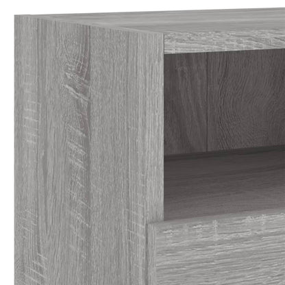 Mobili TV a Muro 4pz Grigio Sonoma in Legno Multistrato