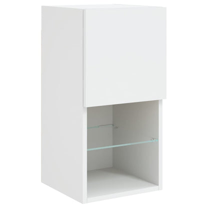 Mobili TV a Muro 4pz con Luci LED Bianchi | homemem39