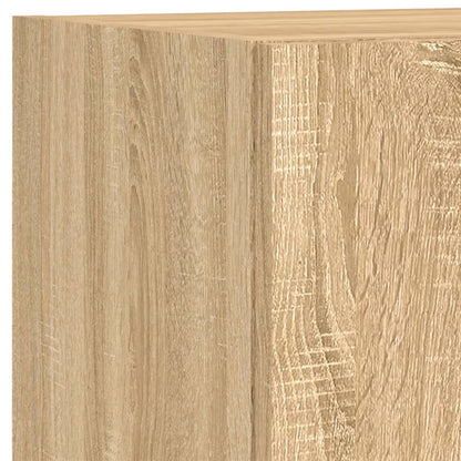Mobili TV a Muro con LED 5pz Rovere Sonoma Legno Multistrato | homemem39