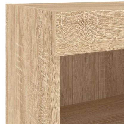 Mobili TV a Muro con LED 5pz Rovere Sonoma Legno Multistrato | homemem39