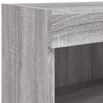 Mobili TV a Muro con LED 6pz Grigio Sonoma Legno Multistrato