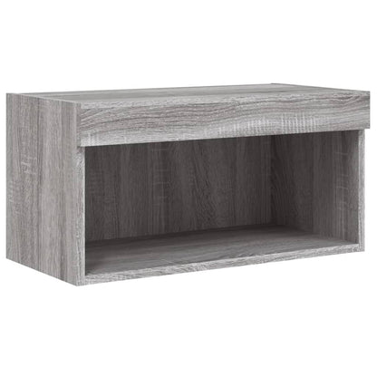 Mobili TV a Muro con LED 6pz Grigio Sonoma Legno Multistrato | homemem39