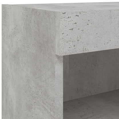Mobili TV a Muro con LED 5pz Grigio Cemento Legno Multistrato | homemem39