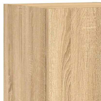 Set Mobili TV a Muro 7 pz con Luci LED Rovere Sonoma | homemem39