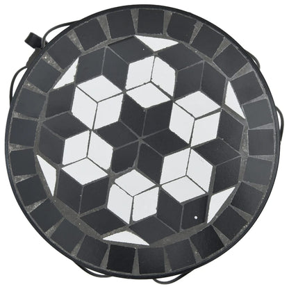 Supporti per Piante 3 pz Nero e Bianco in Ceramica | homemem39
