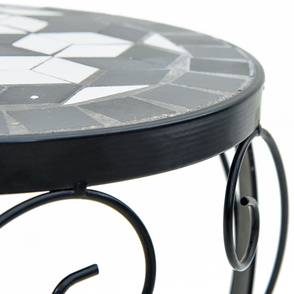 Supporti per Piante 3 pz Nero e Bianco in Ceramica | homemem39