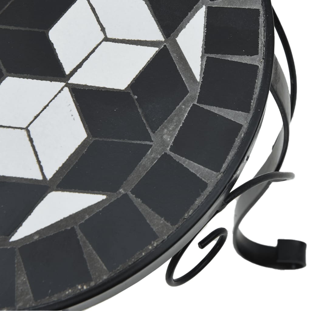 Supporti per Piante 3 pz Nero e Bianco in Ceramica | homemem39