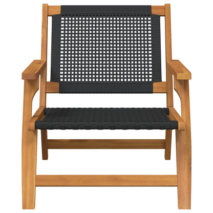 Arredamento da Giardino 2 pcs Nero 67 x 78 x 73 cm