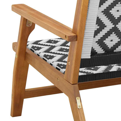 Arredamento da Giardino 2 pcs Nero e Bianco 67 x 78 x 73 cm