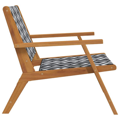 Arredamento da Giardino 2 pcs Nero e Bianco 67 x 78 x 73 cm