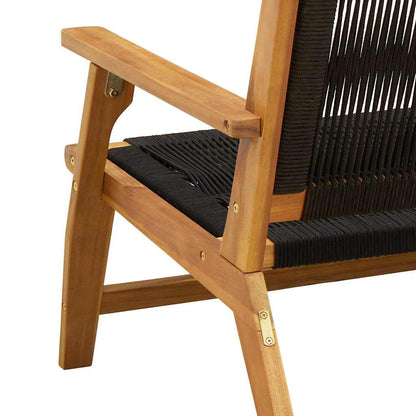 Arredamento da Giardino 2 pcs Nero 67 x 76 x 73 cm