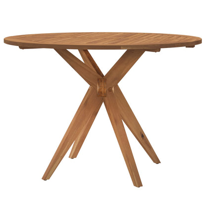 Round Garden Table Ø110x75cm in Solid Acacia Wood