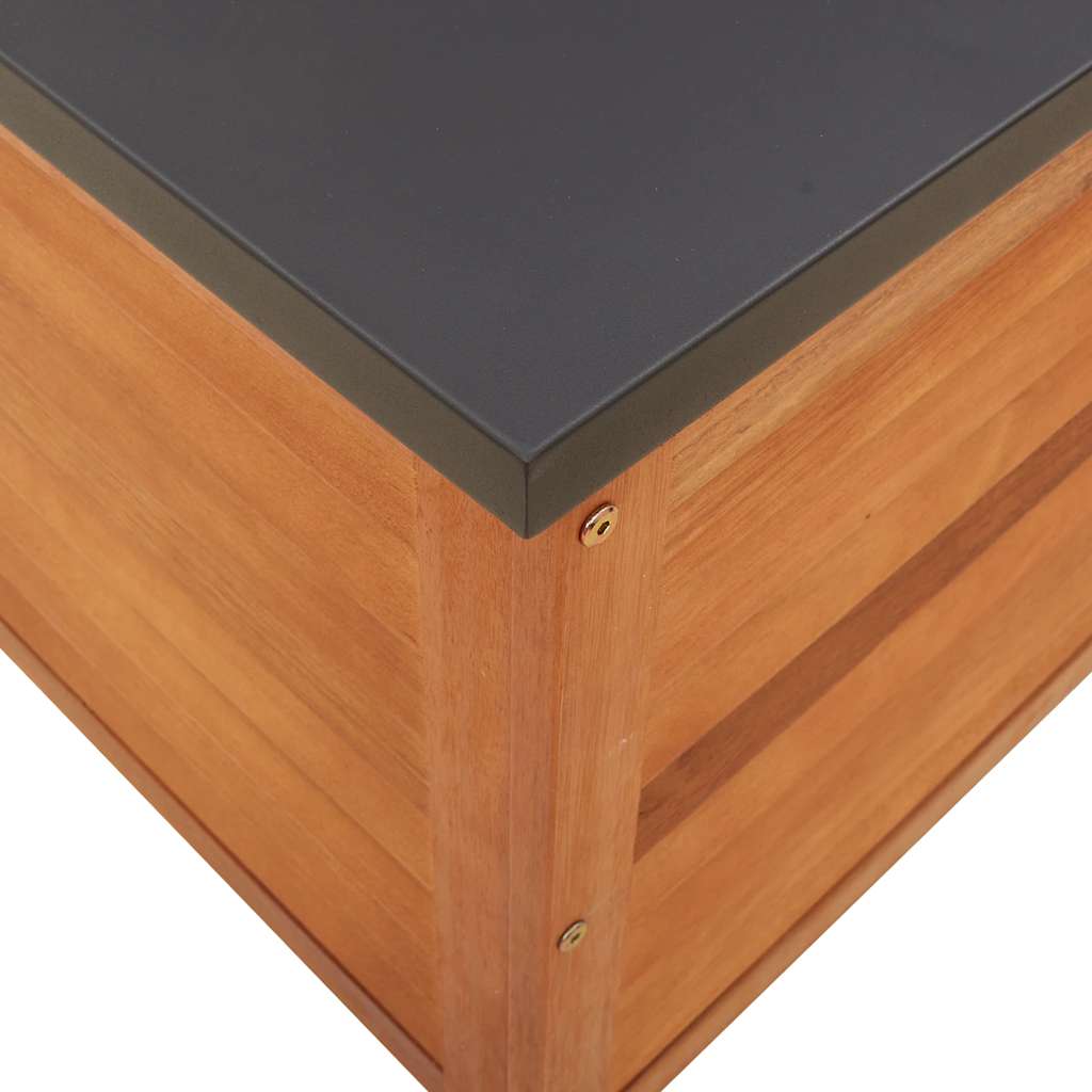 Contenitore da Giardino 60x50x55 cm Legno Massello di Eucalipto - homemem39