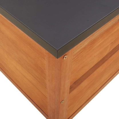 Contenitore da Giardino 60x50x55 cm Legno Massello di Eucalipto - homemem39