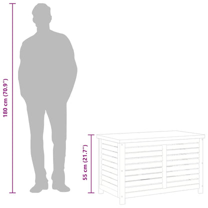 Contenitore da Giardino 90x48x55 cm Legno Massello di Eucalipto | homemem39