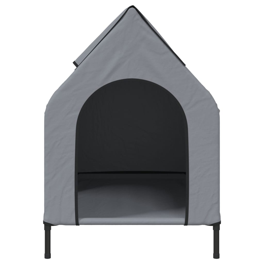 Dog Kennel in Anthracite Oxford Canvas and Steel