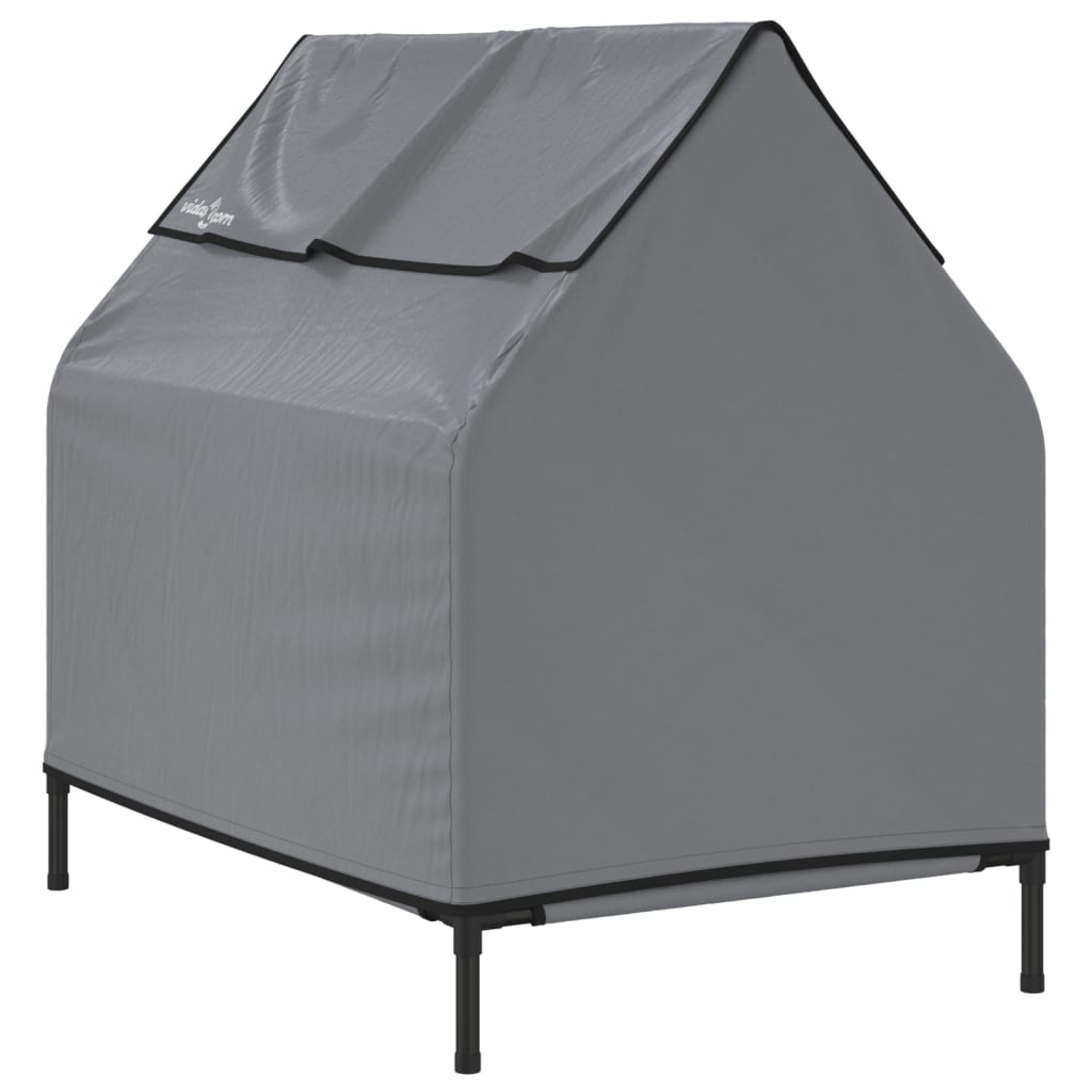 Dog Kennel in Anthracite Oxford Canvas and Steel