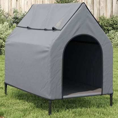 Dog Kennel in Anthracite Oxford Canvas and Steel