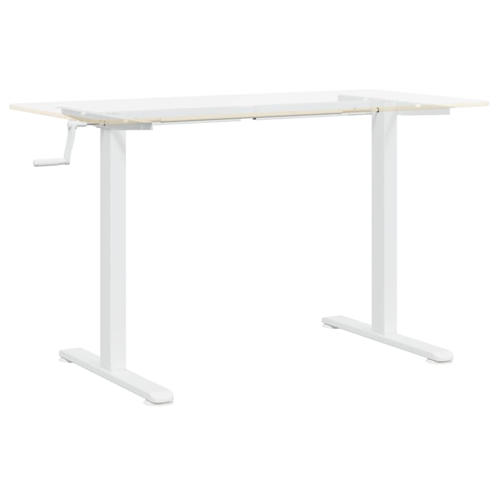 Telaio Scrivania in Piedi Bianco (94-135)x60x(70-114)cm Acciaio