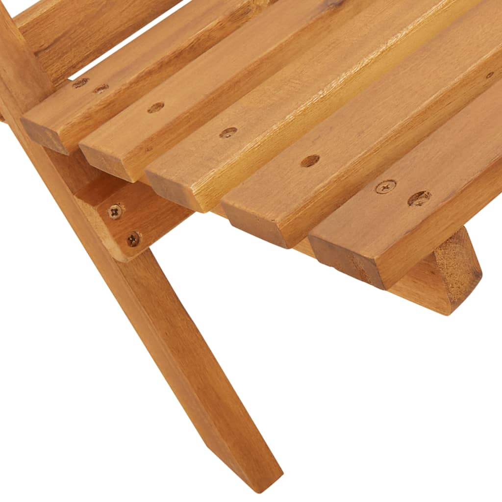 Sedie da Giardino 2pz Beige Legno Massello di Acacia e Tessuto