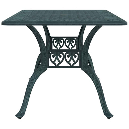 Tavolo da Giardino Verde 150 x 90 x 72 cm Alluminio