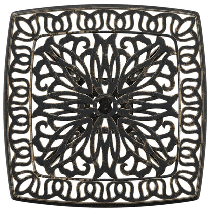 Tavolo da Giardino Bronzo 53x53x53 cm in Alluminio Pressofuso