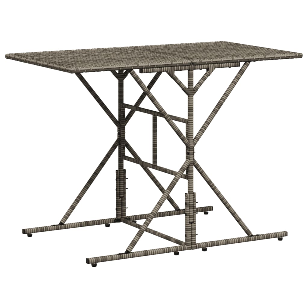 Set da pranzo da giardino da 7 pz con Cuscini in Polyrattan Grigio | homemem39