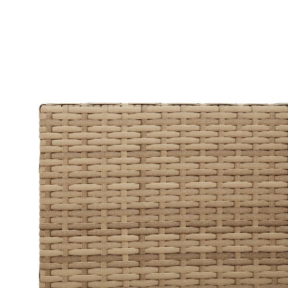 Divano da Giardino con Tavolo e Cuscini a L Beige in Polyrattan - homemem39